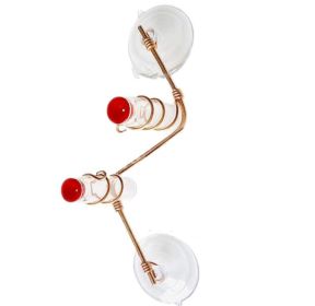 Garden Bird Feeder Supplies Hummingbird Feeder Drinker Suction Cup Easy To Clean Deck Garden Decor Bird Feeders for Wild Birds (Option: 2 bottles)