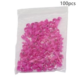 Bird foot ring split ring (Option: Pink-4.5MM-100pcs)