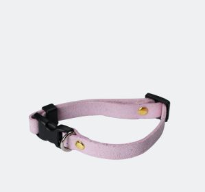 Pet Supplies Pet Cat Dog Accessories Bow Collar Diy Collar Velvet Adjustable (Option: Light Purple-XL)