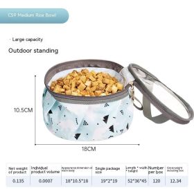 Dog Pet Bowl C59 Portable Supplies (Option: Rice Bowl)