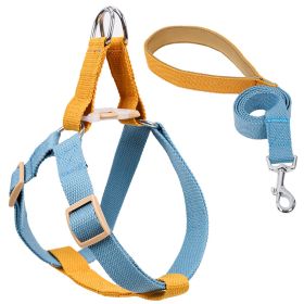 Color Pet Drawstring Leash Vest-style Dog Leash (Option: 8style-S)